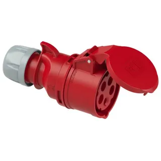PCE PCE, Steckdose, CEE Kupplungssteckdose mit Deckel 400V 32A IP44 PCE 225-6