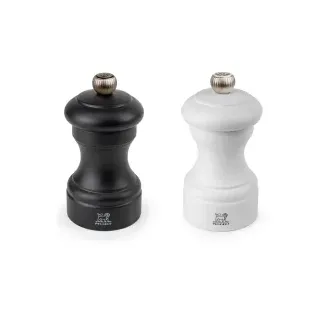 Peugeot Bistro Salzmühle 10 cm Schwarz/Weiß unbefüllt