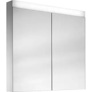 Schneider PATA LED-Spiegelschrank, 2 Türen 30/30cm, 595x120x756mm, Beleuchtung oben dimmbar, 161.061.02.02
