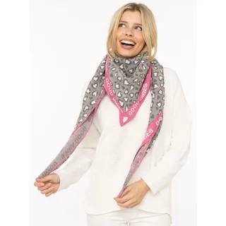 Zwillingsherz "Dreieckstuch BW "Leo & Good", Leo mit pinker Kante und guten Vibes,