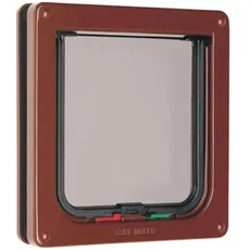 Petmate 4-Way Locking Cat Flap - Brown