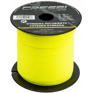Cressi Spa Cover 50 M Dyneema-leine 1.5 Mm - Yellow - 1.50 mm