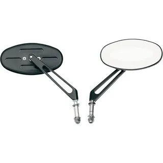 Drag Specialties Ness Stealth Ii Oval 6 ́ ́ Satz Rückspiegel - Black - One Size