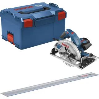 Bosch Handkreissäge GKS 65 GCE Professional inkl. L-Boxx und Führungsschiene FSN 1400