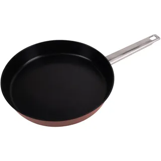 San Ignacio Agros - 30 cm Pfanne - Hergestellt in geschmiedetem Aluminium - Innenraum Whitford Quantanium - Schwarzbeschichtung - Äußeres in Terrakotta -Farbe - Induktion - Long Mango Lissabon Chapa