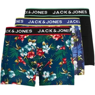 JACK & JONES JACFLOWER Boxershorts bedruckt schwarz XL 3er Pack