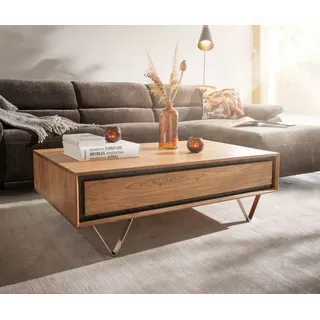 DeLife Stonegrace Beige Akazie 115 x 40 x 60 cm