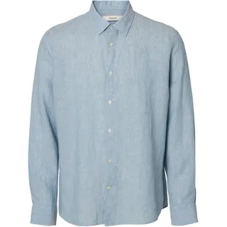 SELECTED HOMME Male Hemd 100% Leinen