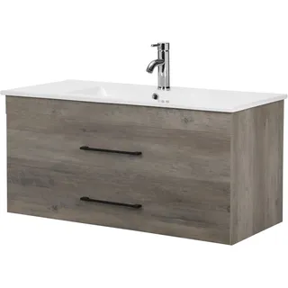 WELLTIME »Florenz« Komplett-Set, Waschplatz mit 2 Auszügen und Softclose Breite 100cm,