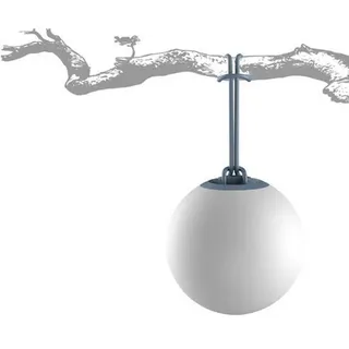 Newgarden Led-Hängeleuchte , Grau, Weiß, Transparent , Kunststoff , Kugel , 24x24x24 cm , Farbwechsler, 199 Farbkombinationen, 3 Helligkeitsstufen, Farben fixierbar, Flackerfunktion, Farbtemperaturwechsler , Lampen & Leuchten, Innenbeleuchtung, Hängeleuchten, Pendelleuchten