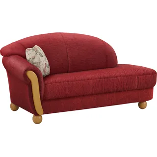 Home Affaire Ottomane »Milano, bequemes solitär Sofa im Landhaus-Stil, B/T/H 181/79/83cm«, rot,