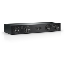 Nubert nuBoxx AS-425 max | Schwarze Soundbar mit schwarzer Front | Soundplate für Streaming | TV-Lautsprecher mit Bluetooth aptX HD | Soundbase mit 220 W | Stereobase mit Sprachoptimierung | Sounddeck
