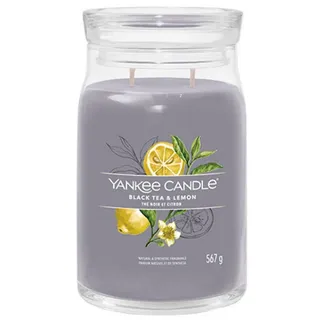 Yankee Candle Black Tea & Lemon Duftkerze 567 g gelb
