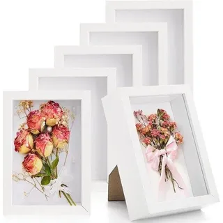 Holz-Fotolijst 10 x 15,5 cm für Trockenblumen und Erinnerungsstücke - Selbstbausystem für Vitrinen