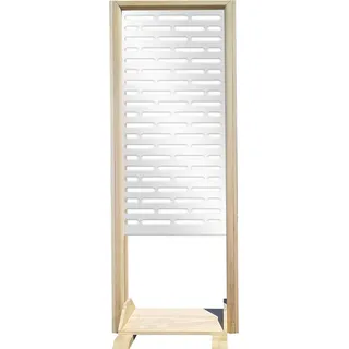 HOTDOG – Raumteiler – Modulierbarer Paravent – 70x190 cm – aus Holz und PVC weiß