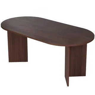HANAH Home Moderner Esstisch in Walnuss, 180 x 90 x 75 cm | 100% melaminbeschichtete Spanplatte, 25 mm dick | stilvolles skandinavisches Design, langlebig, 70 kg Tragkraft | perfekt für zeitgemäße Essbereiche