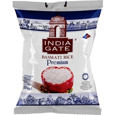 INDIA GATE Premium Basmati Reis – Feiner, aromatischer Langkornreis aus Indien, feines Langkorn (1 x 10 kg)