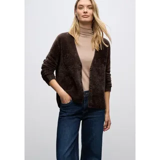 STREET ONE Damen, Kuscheliger V-Neck Cardigan
