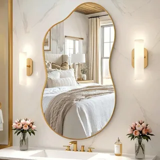 clevich Spiegel Asymmetrisch 66 x 116 cm Gold