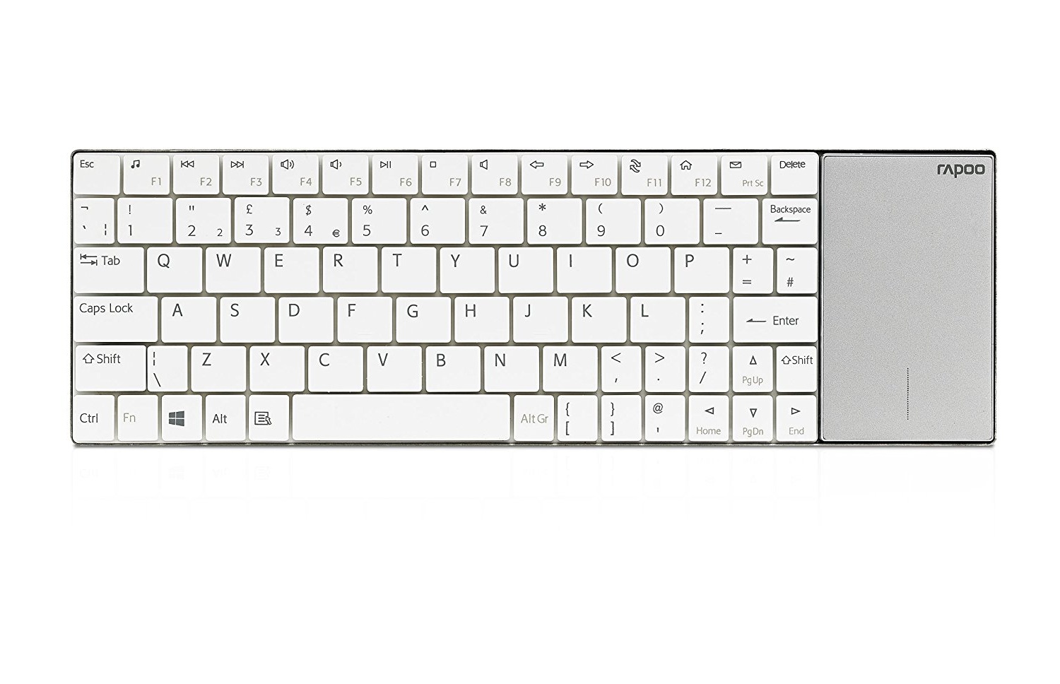 Bild von E2710 Wireless Keyboard mit Touchpad DE weiß (16197)