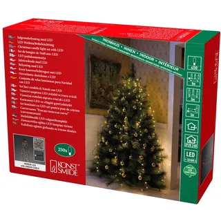 Konstsmide 6362-820 LED Baummantel mit Ring 250 bernsteinfarbene LEDs innen