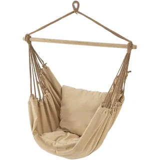 [en.casa] Hängesessel Peralvillo Beige [en.casa]