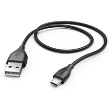Bild Lade-/Datenkabel Micro-USB/USB-A, 1.4m, schwarz (173610)