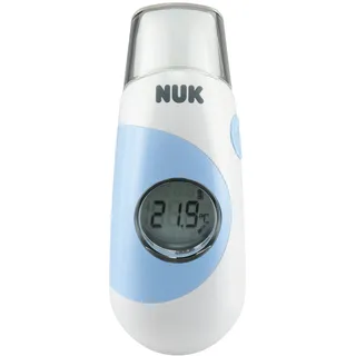 NUK Fieberthermometer Baby Flash (berührungslose Fiebermessung an der Stirn durch Infrarotsender, sekundenschnell, hygienisch)