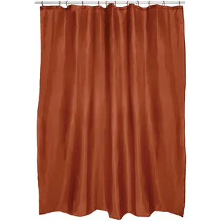 MSV Duschvorhang 180 x 200 cm terracotta rot