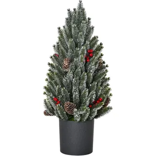Homcom Künstlicher Weihnachtsbaum Tisch-Christbaum 170 Äste PE Kunststoff Grün , 47 cm , Dekoration, Weihnachtsdekoration, Christbäume & Zubehör