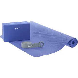 Nike Essential Yogamatten-Set, deep royal Blue/Cool Grey, 173x61x0, 3cm