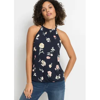 bonprix Shirttop »Top aus Viskose-Mix« Top aus Viskose-Mix, blau