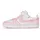 Court Borough Low Kinder White/Pink Foam 34