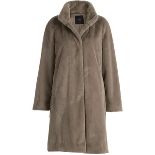 Kurzmantel ZERO "Kurzmantel mit Stehkragen", Damen, Gr. 40, beige (desert taupe), Obermaterial: 100% Polyester PES., Mäntel Kurzmantel