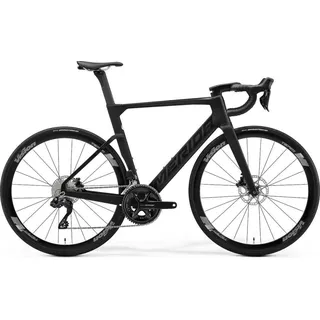 Merida REACTO 5000 Silk Black Glossy Dark Silver Carbon Rennrad Größe S, Shim...