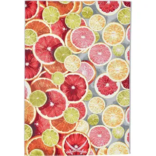 Sansibar Rantum Beach 003 Outdoor-Teppich 120 x 180 cm Orange/Mehrfarbig