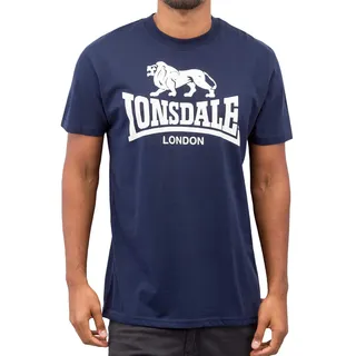 Lonsdale Herren T-Shirt Logo T Shirt, Marineblau, M