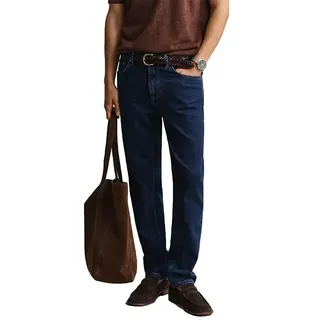 Gant 1000021 Regular Fit Jeans - Mid Blue - 38 - 32