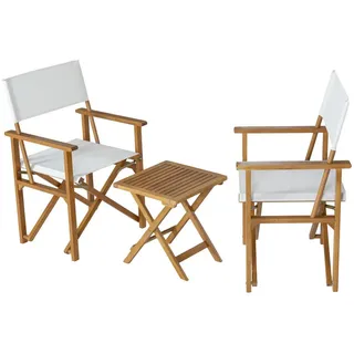 casa.pro Bistroset Capistrello 3-tlg. Weiß