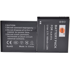 DSTE 2-Pack Ersatz Batterie Akku for Samsung SLB-07A PL150 PL151 ST45 ST50 ST500 ST550 ST560 ST600 TL100 TL210 TL220 TL225 TL90 Kamera