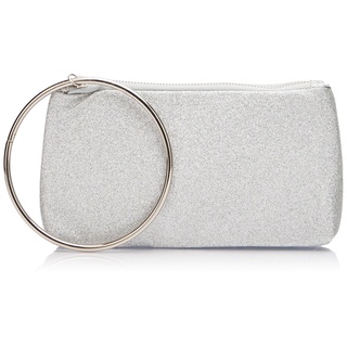 nelice Women's Damen Clutch, Silber