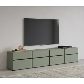 INOSIGN »Cross, moderne grifflose TV-Kommode,4 Klappen/4 Schubkästen«, Breite 225 cm, TV-Schrank mit viel Stauraum, TV-Board