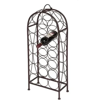 Ambiente Haus Flaschenhalter 32 x 32 x 85 cm Braun