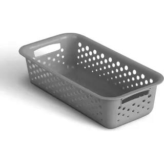 Pro Home Aufbewahrungskorb 0,7L mit Griffen 20 x 10 x 5 cm schwarz