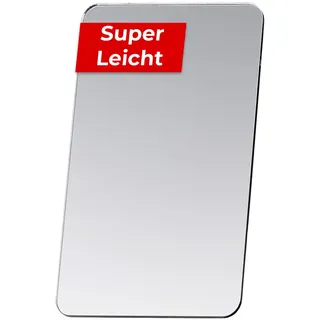 MAGATI Handspiegel - doppelseitiges, ultraflaches, kompakter Spiegel aus Kunststoff für Geldbörse und Tasche, Kleiner Kosmetikspiegel, Schminkspiegel 8x4.5cm, 1 Stück