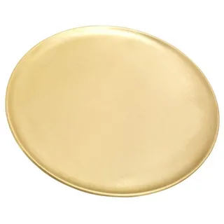 Nklaus Messing Kerzenteller gold poliert Ø 21cm Untersetzer 0,5cm dick Tischdeko rund 10970