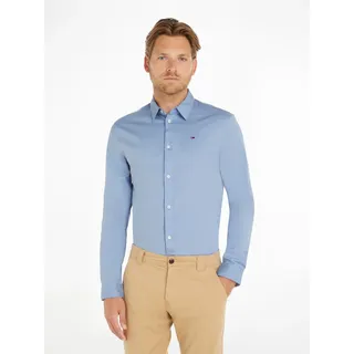 Tommy Hilfiger Tommy Jeans Herren Hemd TJM Original Langarm, Blau Lavender Lustre), M
