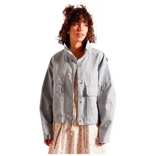 Superdry Bora Cropped Jacke - Skylark - M