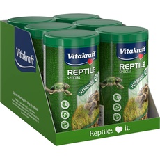 Vitakraft Reptile Special, Futter für Reptilien, hoher Rohfaseranteil, mit Vitaminen und Mineralstoffen (6x 1l)