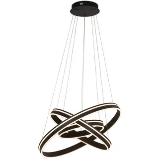 Dieter Knoll Led-Hängeleuchte , Schwarz, Weiß , Kunststoff , Uni , oval , 200 cm , RoHS, Europäischer Sicherheitsstandard , höhenverstellbar , Lampen & Leuchten, Leuchtenserien